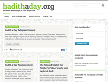 Tablet Screenshot of hadithaday.org